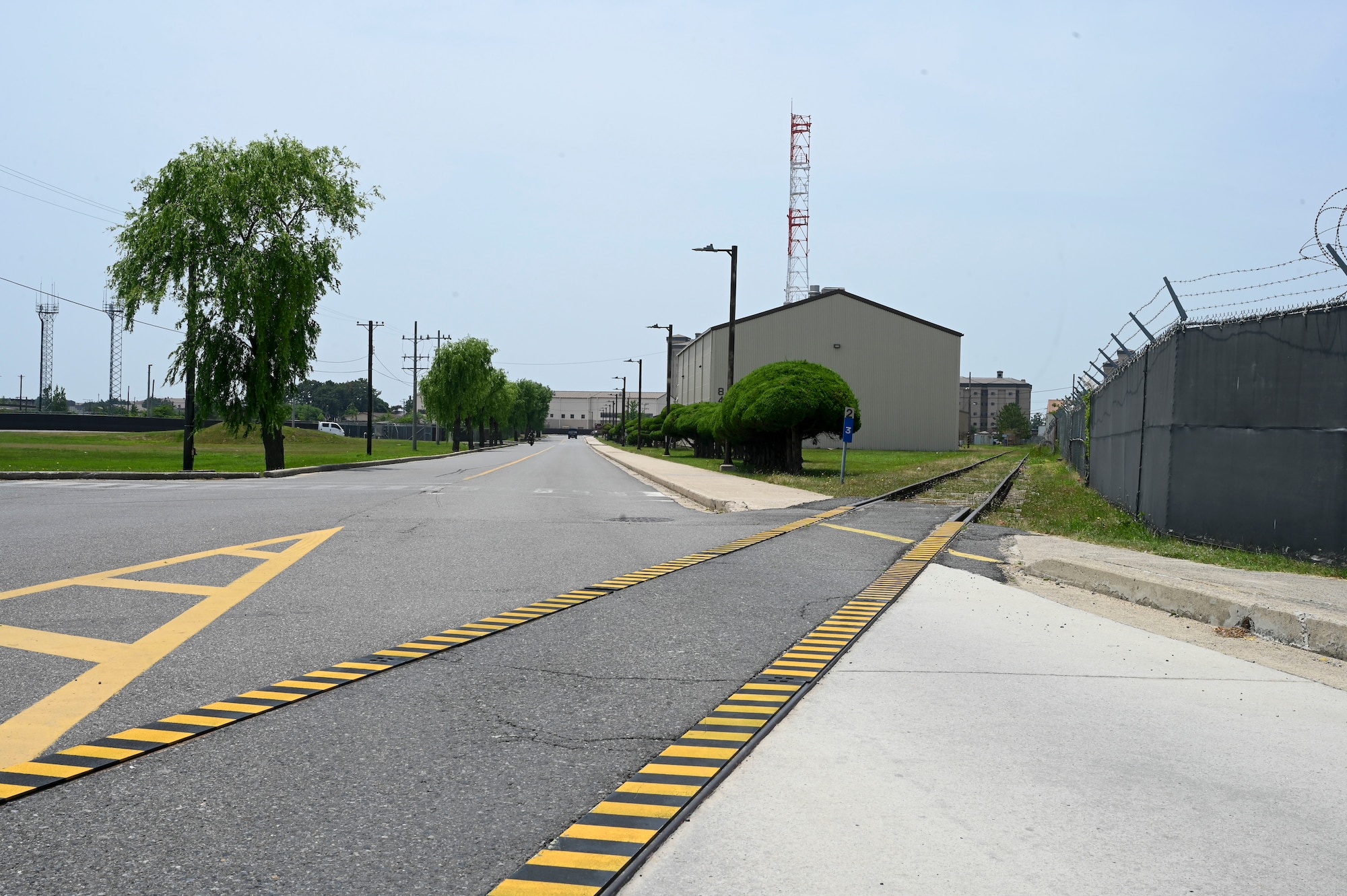 This photo shows new custom built railroad track covers, designed and installed by the 8th Maintenance Squadron aircraft metals technology section, at Kunsan Air Base, Republic of Korea, June 17, 2025.