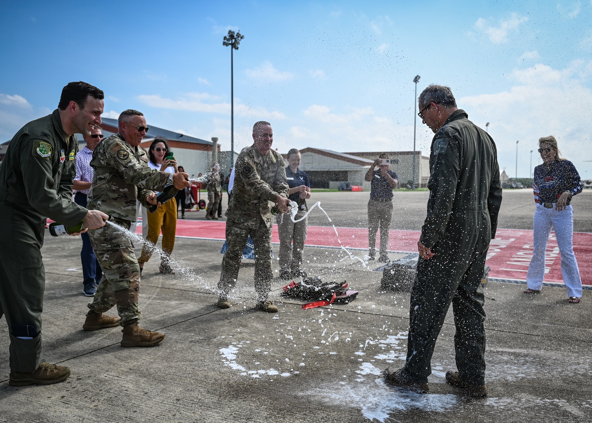 Gen. Ken Wilsbach completes his fini-flight.