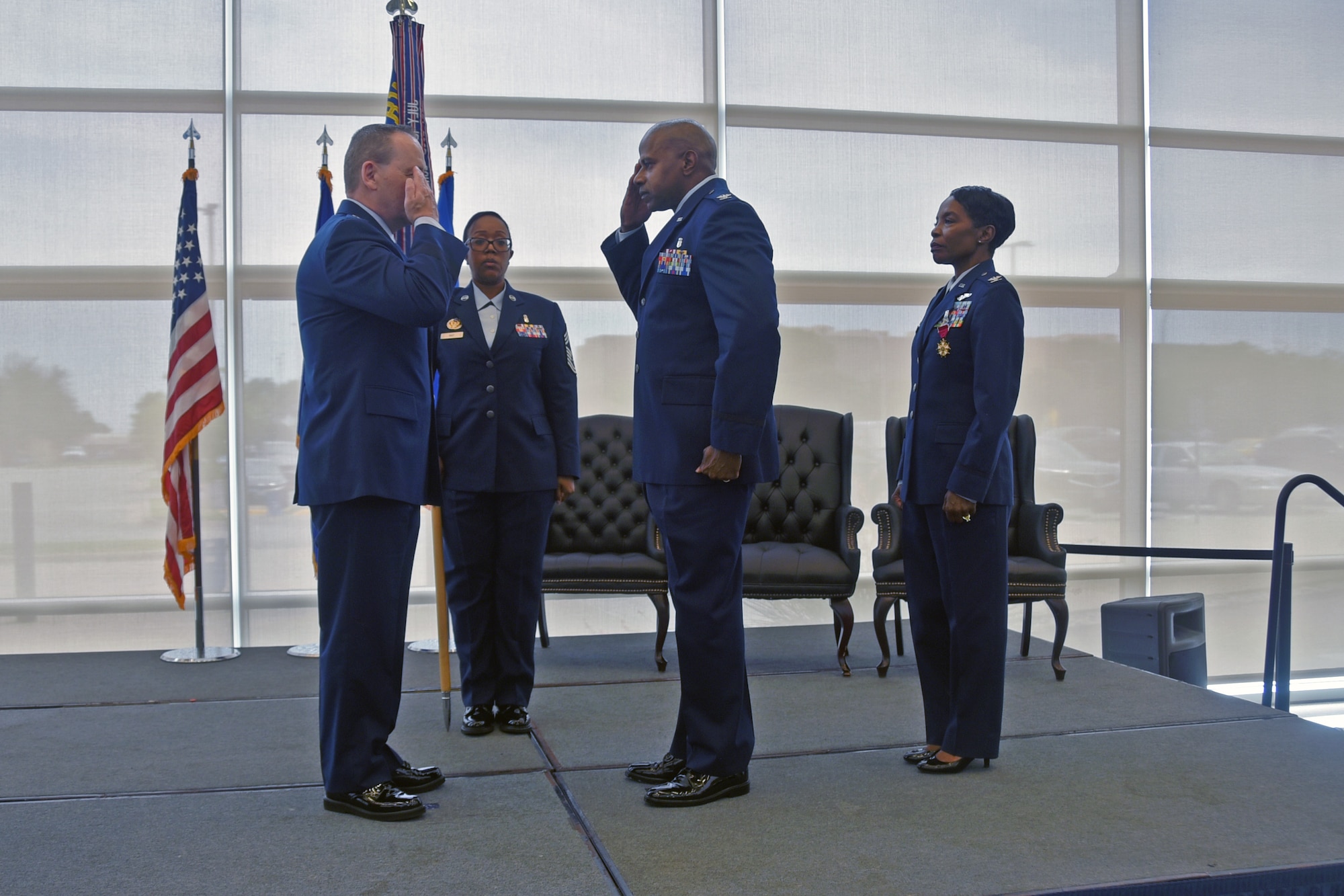 Col Franklin Porcil Salutes 82d Training Wing Commander Brig. Gen. Paul Filcek
