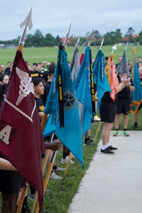 Servicemembers from across Fort Gordon joined in an early morning 2.5 mile run in honor of the Army's 250th Birthday June 13, 2025.