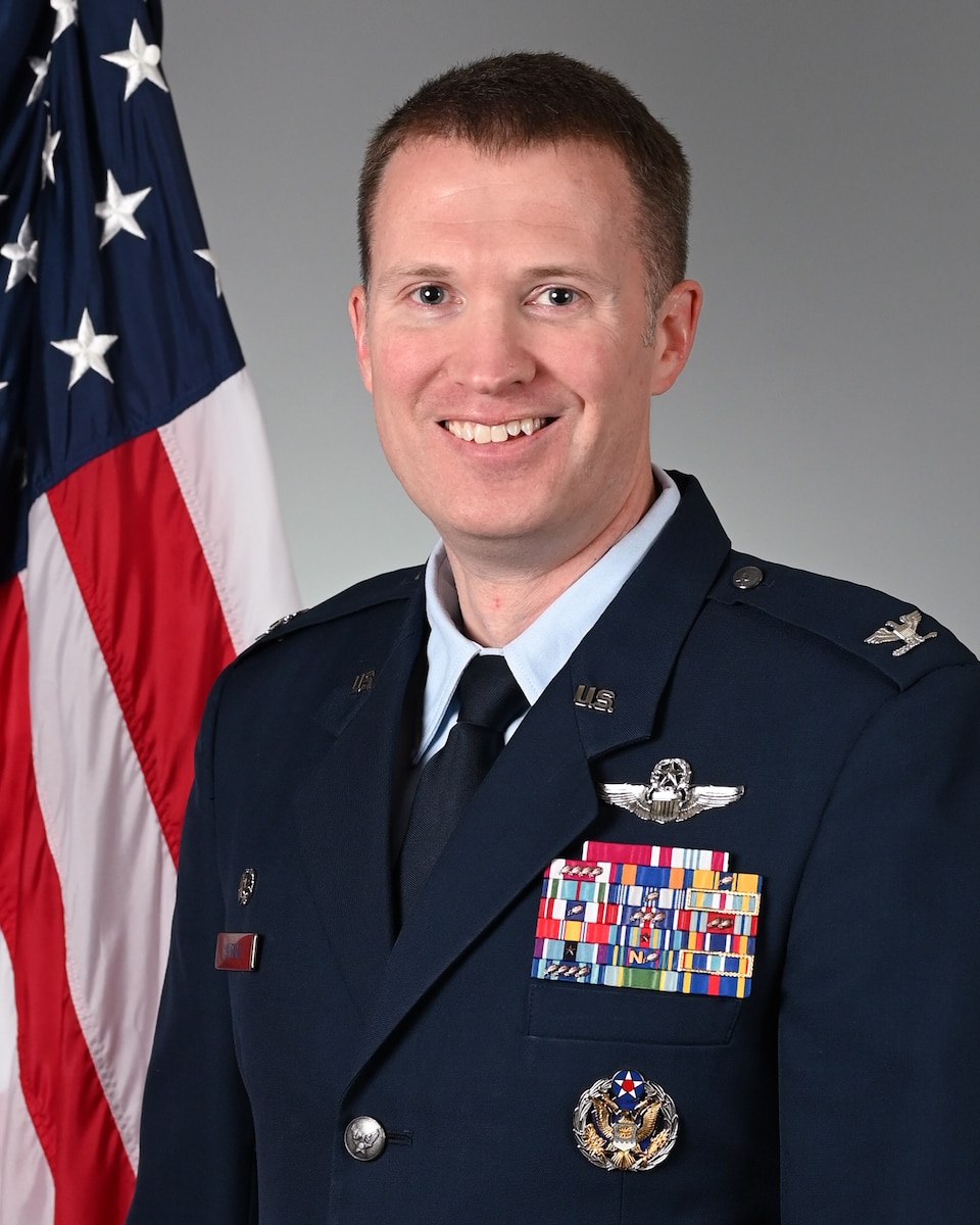 Official photo of 509th Bomb Wing Commander Col. Joshua D. Wiitala