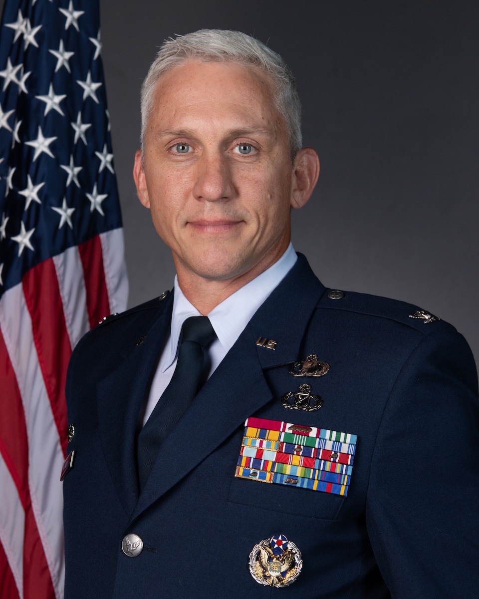 Official photo of 509th Mission Support Group Commander, Col. John M. McQuade