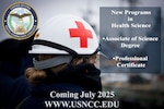 QUANTICO, Va. The U.S. Naval Community College (USNCC) recently collaborated with Alexandria Technical and Community College to offer new online asynchronous degree and certificate programs focused on health science. USNCC is the official community college for the Navy, Marine Corps, and Coast Guard and provides fully funded, world-class, naval-relevant education to a globally deployed force. (U.S. Navy graphic by U.S. Naval Community College)