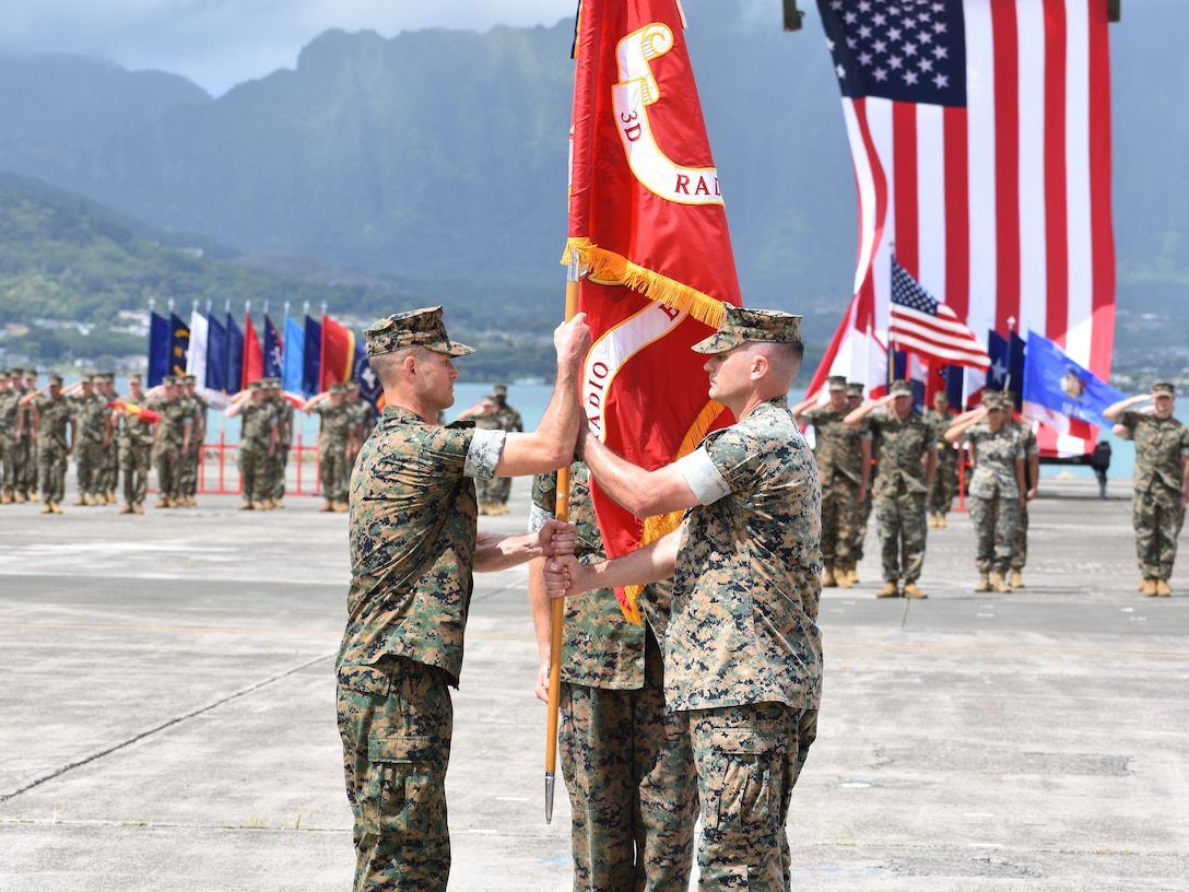 On 18 June 2025, 3d Radio Battalion bid fair winds and following seas to Lieutenant Colonel Gary A. Keefer, and welcomed Lieutenant Colonel Sean F. X. Barrett to the family. Lieutenant Colonel Keefer was the Battalion Commander of 3d Radio Battalion for three years and will be retiring after this post. Lieutenant Colonel Barrett is taking command of 3d Radio Battalion after serving consecutive assignments at I Marine Expeditionary Force G-2.