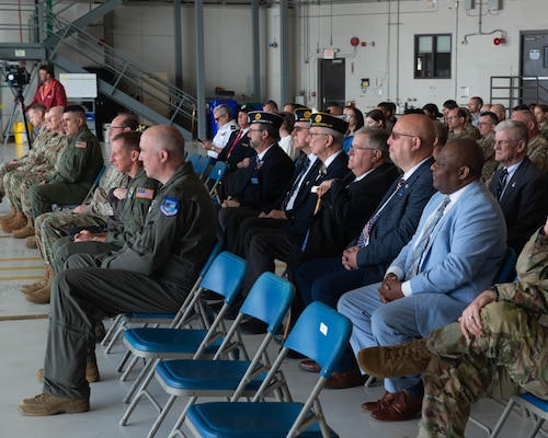 Members of the 107th Attack Wing, 914th Air Refueling Wing, American Legion, Veterans and other members of the community are in attendance for the Armed Forces Week kick off ceremony held at Niagara Falls Air Reserve Station, NY