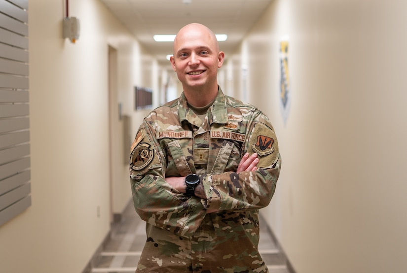 Air Force Chief Warrant Officer 2 Brian Mundorff, a 17Y Cyber Effects & Warfare Operations with the Pennsylvania Air National Guard, poses for a photo at Biddle Air National Guard Base, Pennsylvania, May 29, 2025. Mundorff is one of the first two warrant officers appointed in the Pennsylvania Air National Guard since the U.S. Air Force reinstated the warrant officer rank in 2024, marking a historic milestone after a 66-year hiatus. As a technical expert and advisor in cyber and communications operations, Mundorff helps bridge the gap between enlisted personnel and commissioned officers, setting the standard for future generations of warrant officers. (U.S. Air National Guard photo by Airman 1st Class Matthew Bergh)