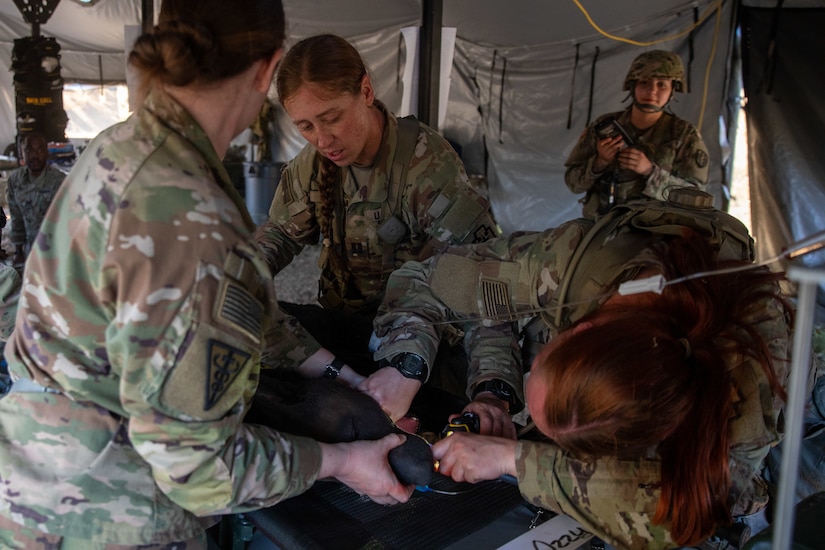 Various medical units hone emergency medicine skills in simulated scenarios