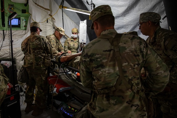 Various medical units hone emergency medicine skills in simulated scenarios