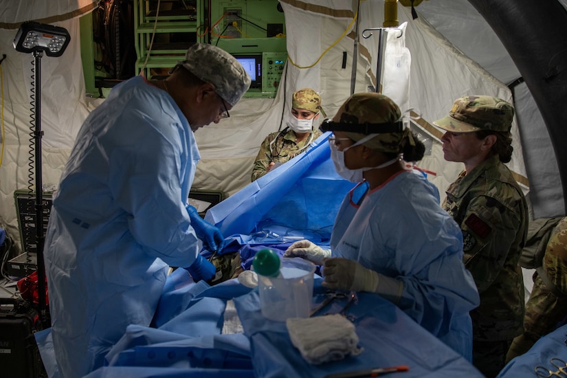 Various medical units hone emergency medicine skills in simulated scenarios