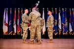 Transition of leadership from outgoing commander Lt. Col Demarcio Reed to Lt. Col. Michael Brown.