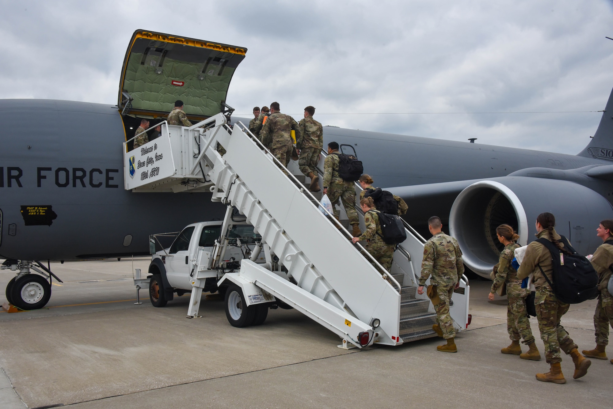 185th Air Refueling Wing Medical Group personnel conduct required annual training this June at Landstuhl Regional Medical Center, Germany.