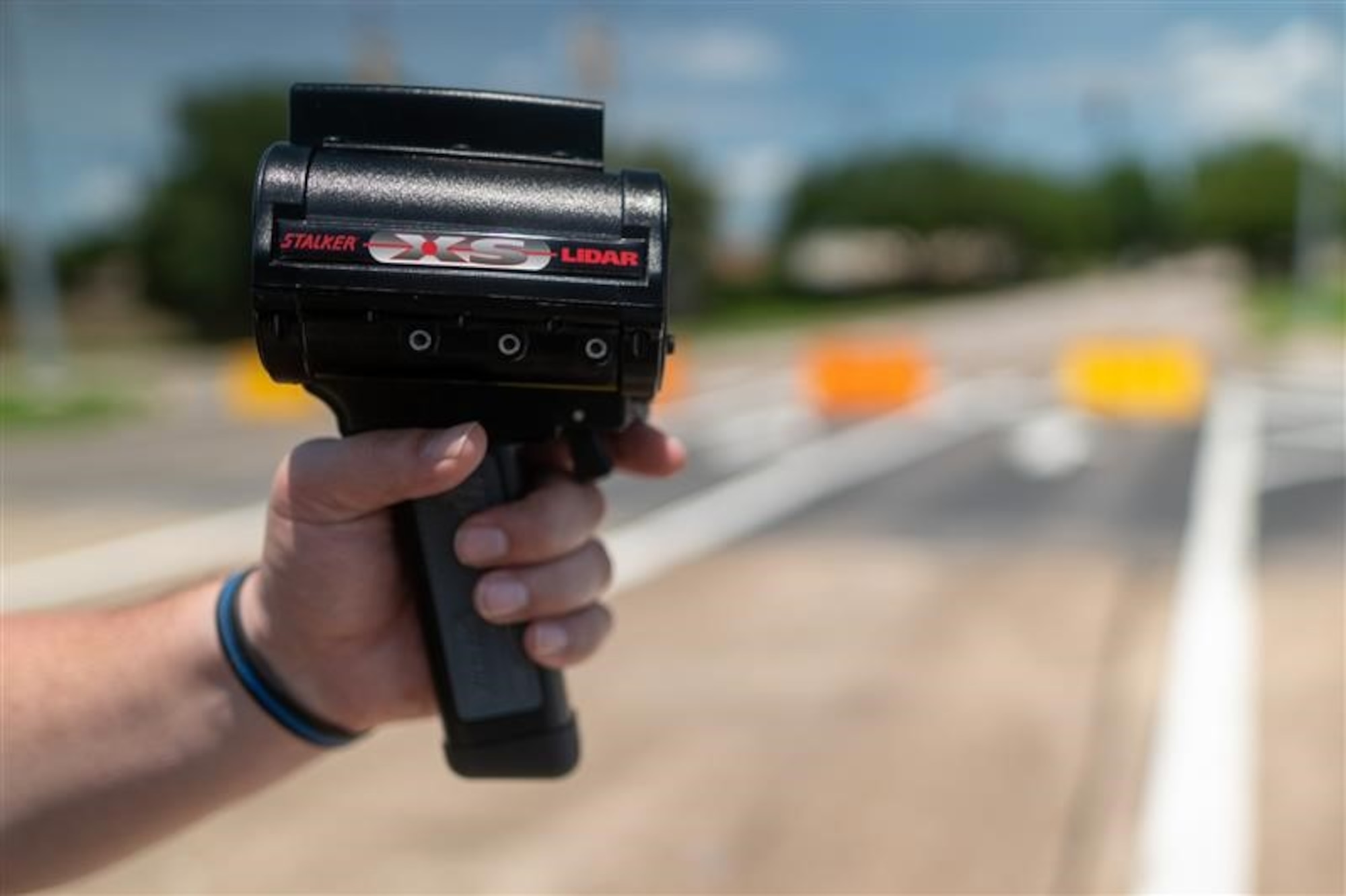 A photo of a Stalker LIDAR XS at Maxwell Air Force Base June 20, 2025.