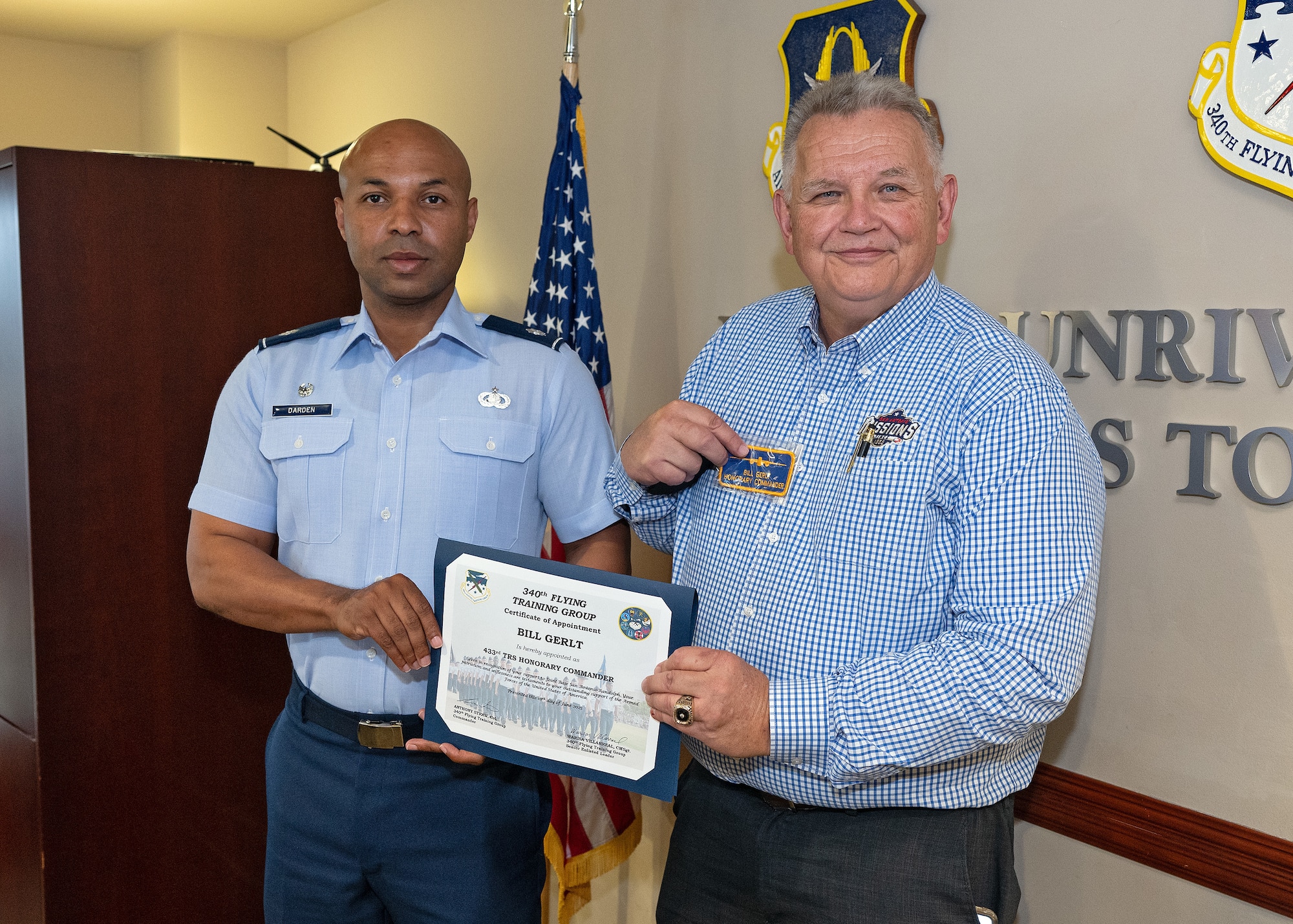 433rd TRS welcomes new honorary commander