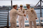 The U.S. Coast Guard Cutter Argus (WMSM-915) held a change of command ceremony, Tuesday, Jun. 17, in San Pedro, Calif. Rear Adm. Joanna Hiigel, deputy commander of Coast Guard Pacific Area, presided over the ceremony in which Cmdr. Andrew Pritchett relieved Capt. Tobias Reid as Argus’ commanding officer. Reid served as Argus’ commanding officer from August 2023 to June 2025. (U.S. Coast Guard photo by Petty Officer 1st Class Ward Hawley)