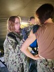 Hospital Corpsman 2nd Class Alexis Rivera, assigned to Navy Environmental Preventive Medicine Unit TWO (NEPMU-2), administers a tick-borne encephalitis vaccine during BALTOPS25 in Liepaja, Latvia, June 11, 2025. BALTOPS 25 is the premier maritime-focused annual military exercise in the Baltic region and provides a unique opportunity to strengthen warfighting readiness and combat credibility critical to deterrence and preserving safety and security in the Baltic Sea.