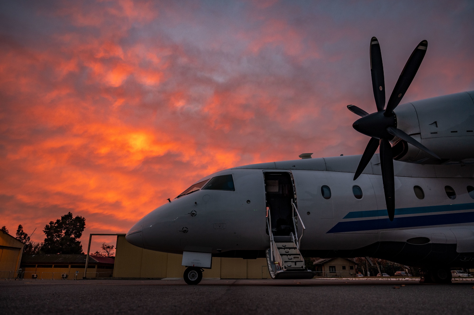A C-146A Wolfhound assigned to the 919th Special Operations Wing rests in Rancagua, Chile, during SOUTHERN STAR ’25, Jun 2, 2025. SOUTHERN STAR ’25 is a multinational special operations exercise taking place across Chile from May 26 to June 8. The exercise brings together forces from six nations and 10 observer countries, totaling more than 2,700 participants, to enhance interoperability and strengthen global special operations partnerships through joint training from Antofagasta to Punta Arenas. (U.S. Air Force photo by Tech. Sgt. Carly Feliciano)