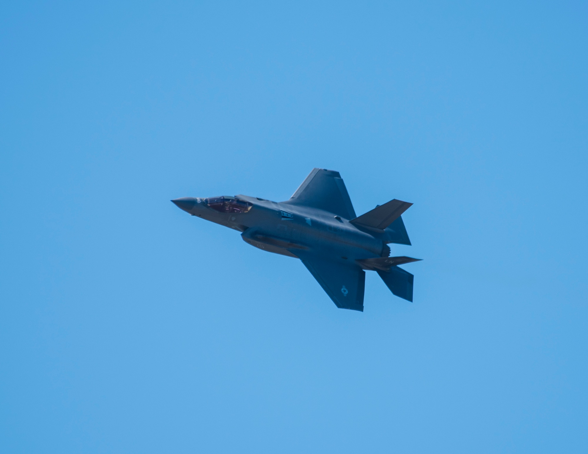 an F-35 in the sky