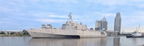 MOBILE, Ala – The future USS Pierre (LCS 38) departed Austal USA shipyard to conduct Acceptance Trials in Mobile, Alabama, June 2025. Acceptance Trials are the last significant milestone before delivery of the ship to the Navy later this year.