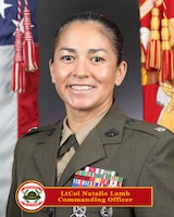 Lieutenant Colonel Lamb enlisted in the United States Navy and reported to Recruit Training Command, Great Lakes, Illinois, in 2000 for recruit training. Upon completion of training she reported to the Navy Information Systems Technician (IT) "A" School, Naval Training Command, Great Lakes, Illinois where she received the rate of Information Systems Technician (IT) and was assigned to NAVCOMTELSTRATCOMMU Detachment Fairfield, Travis AFB, California and served as a Watch-stander and Watch Supervisor.