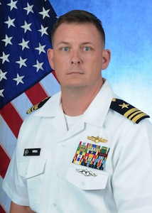 Lt. Cmdr. Jeremia “Jay” Hall, Officer in Charge, Navy Information Operations Detachment (NIOD), Groton, Conn.