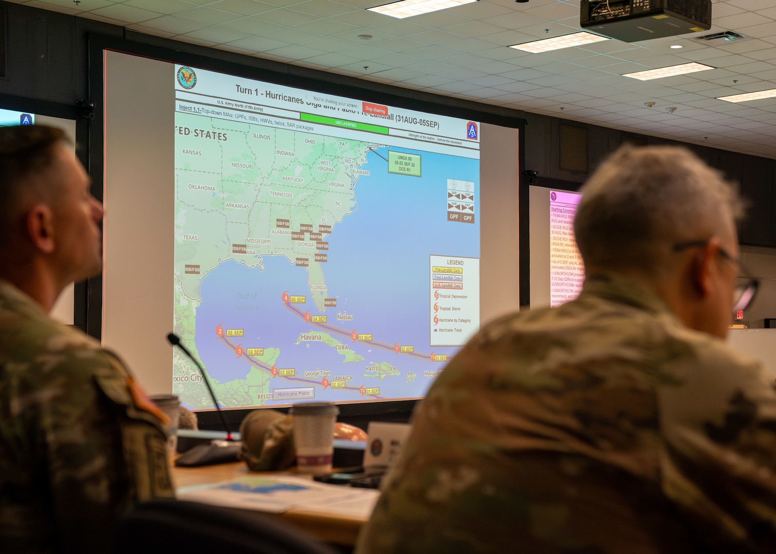 U.S. Army North Hosts Hurricane Rehearsal of Concept Drill