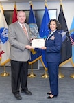 DLA Aviation commander at Oklahoma City is awarded the Meritorious Service Medal in ceremony.