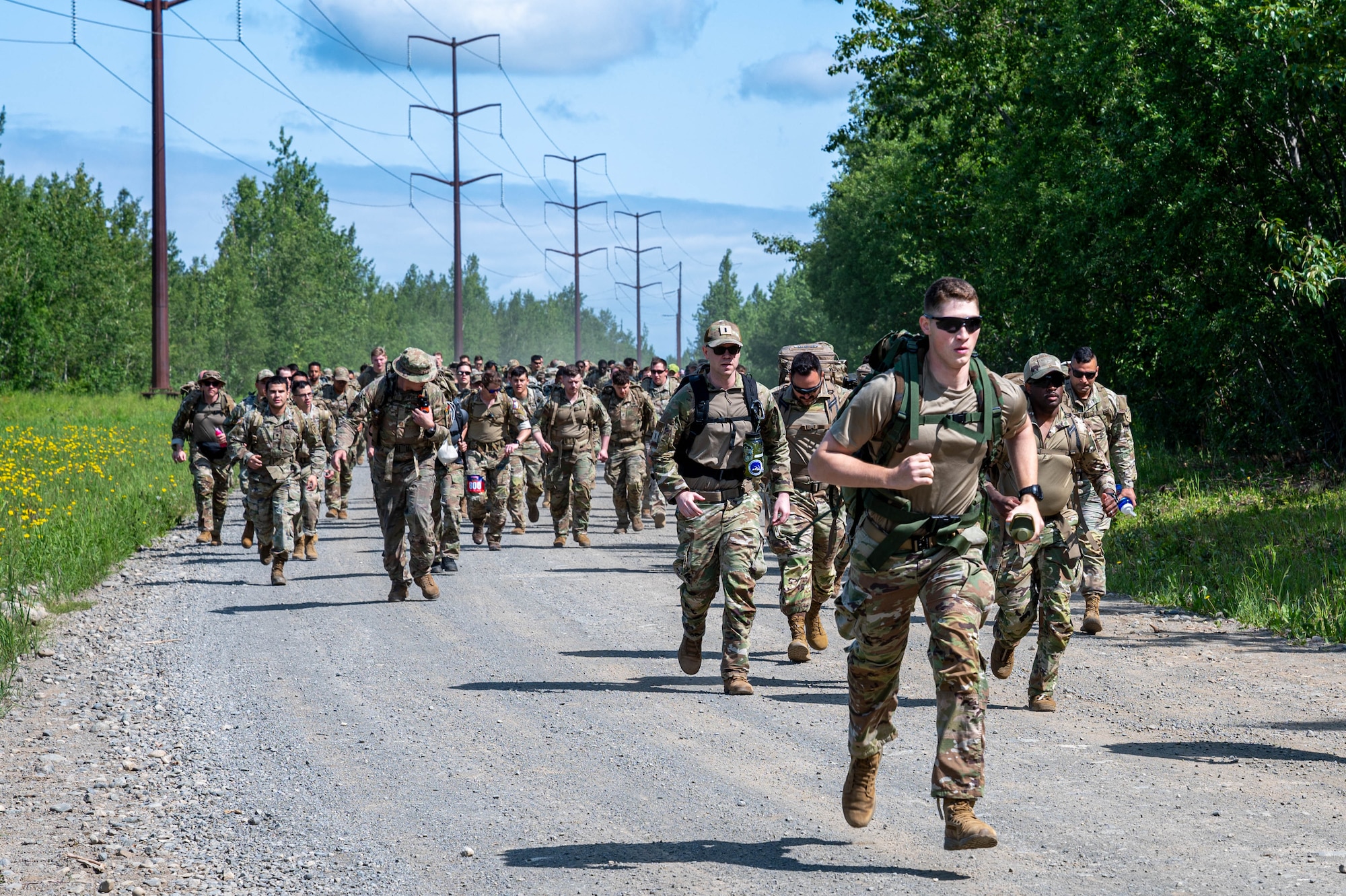 JBER service members participate in Norwegian Foot March