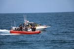 The Coast Guard interdicted 10 aliens aboard a 25-foot white Sea Ray vessel in the vicinity of Point Loma, June 23, 2025.  The Coast Guard maintains a robust presence along the maritime border and works closely with federal partners to detect, deter, and disrupt illegal maritime migration ventures. (U.S. Coast Guard photo courtesy of CGC Benjamin Bottoms/released).