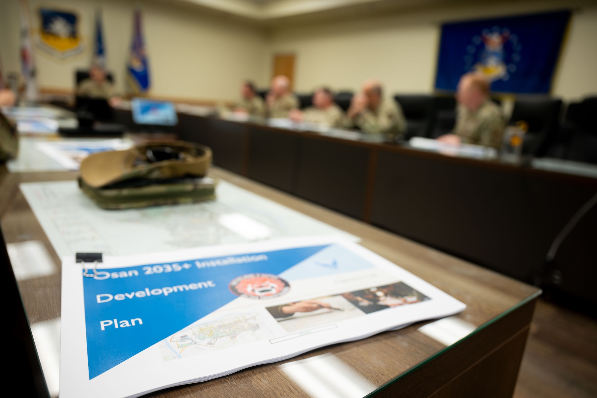 51st Fighter Wing leadership attend the Osan 2035 Installation Development Plan board at Osan Air Base, Republic of Korea.