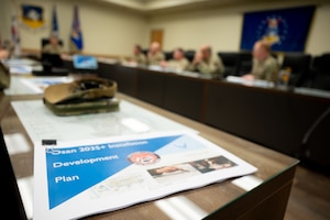 51st Fighter Wing leadership attend the Osan 2035 Installation Development Plan board at Osan Air Base, Republic of Korea.