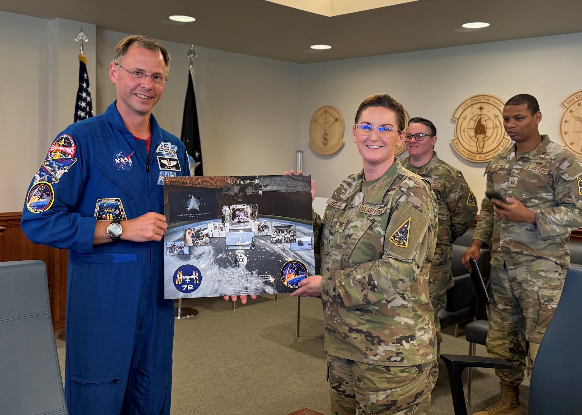 U.S. Space Force Guardian and NASA astronaut Col. Nick Hague, the first Guardian to launch into space, visited Vandenberg Space Force Base June 18, 2025.