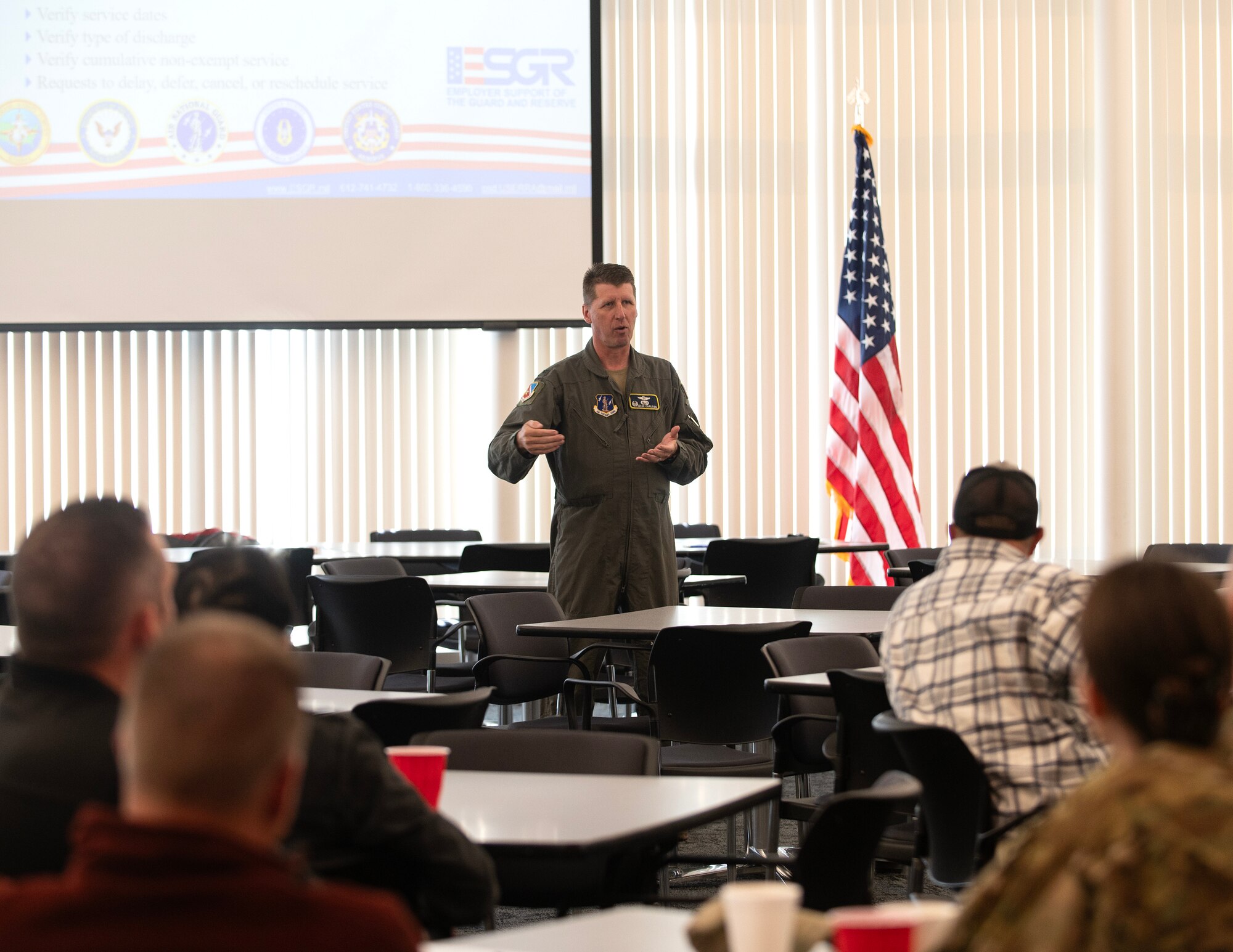Minnesota’s chapter of the Employer Support of the Guard and Reserve (ESGR) held an event for employers of the Airmen from the 133rd Airlift Wing in St. Paul, Minn., May 29, 2025.