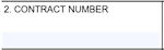 SF1449 Box 2 - Contract Number