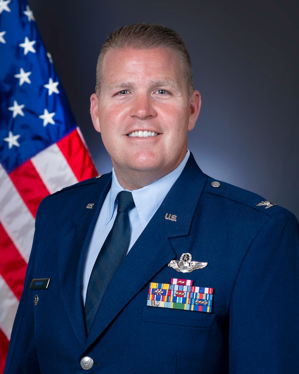 A portrait of Col. Kevin G. Horton, 154th Wing Deputy Wing Commander.