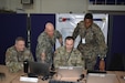 Members of the U.S. Air Force, Navy, Army, and Marine Corps conduct planning at the Joint Warfighting Center, Kuantan, Malaysia, June 23, 2025. Bersama Warrior is an annual, bilateral joint exercise sponsored by U.S. Indo-Pacific Command and hosted by the Malaysian Armed Forces. This year marks the 11th iteration of the exercise, and the first time MRF-D is participating, enhancing U.S. and Malaysian defense readiness and improving combined joint interoperability. MRF-D is an annual six-month rotational deployment to enhance interoperability with the Australian Defence Force and allies and partners and provide a forward postured crisis response force in the Indo-Pacific. (U.S. Marine Corps photo by 1st Lt. Samuel DeRobertis)