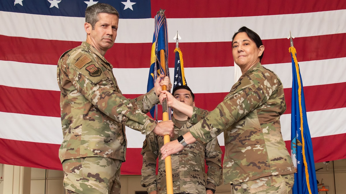 The 51st Medical Group hosts a Change of Command at Osan Air Base, Republic of Korea, June 24, 2025.
