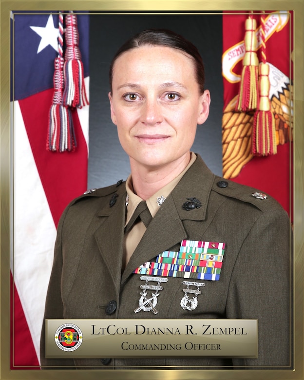 LtCol Dianna R. Zempel Command Board Photo