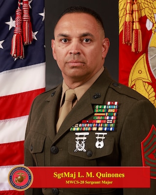 Portrait of Sergeant Major Luis M. QuinonesRodriguez