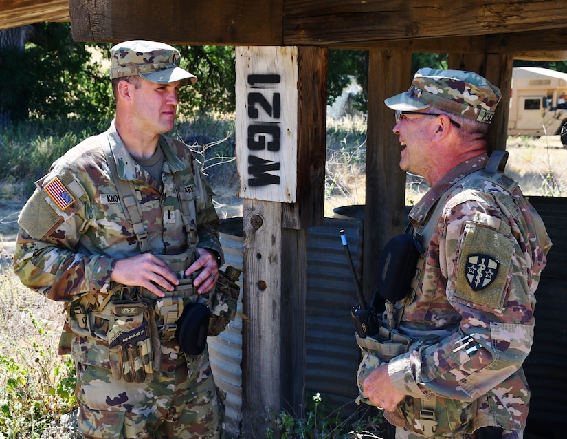 Army Reserve father and son serve together at Mojave Falcon 25