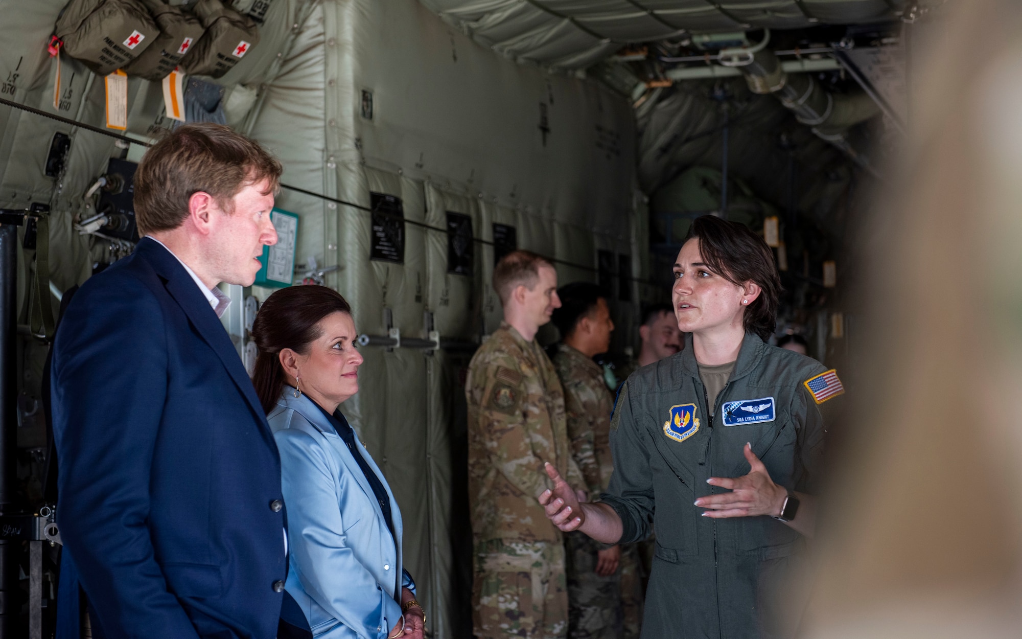 Airman speaks to delegates.