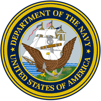 Official seal of the Department of the Navy. Note: 18 United States Code, Part 1, Chapter 47, Section 1017, prohibits the use of this Department of the Navy seal by anyone other than bona fide commands and activities of the Department of the Navy and the Department of Defense where appropriate. Secretary of the Navy Instruction 5030.4A of 17 March 1986 restricts the use of this Department of the Navy seal to official use only and to the exclusive use of the Department of the Navy and the Department of Defense.
