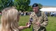 Photo of Col Kilgore speaking to the news channel
