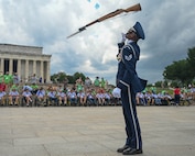 drill team performing