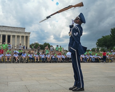 drill team performing