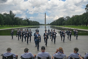drill team performing