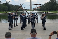 drill team performing
