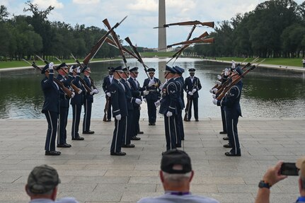drill team performing