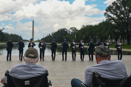 drill team performing