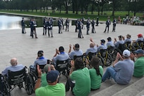 drill team performing