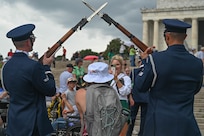 drill team performing